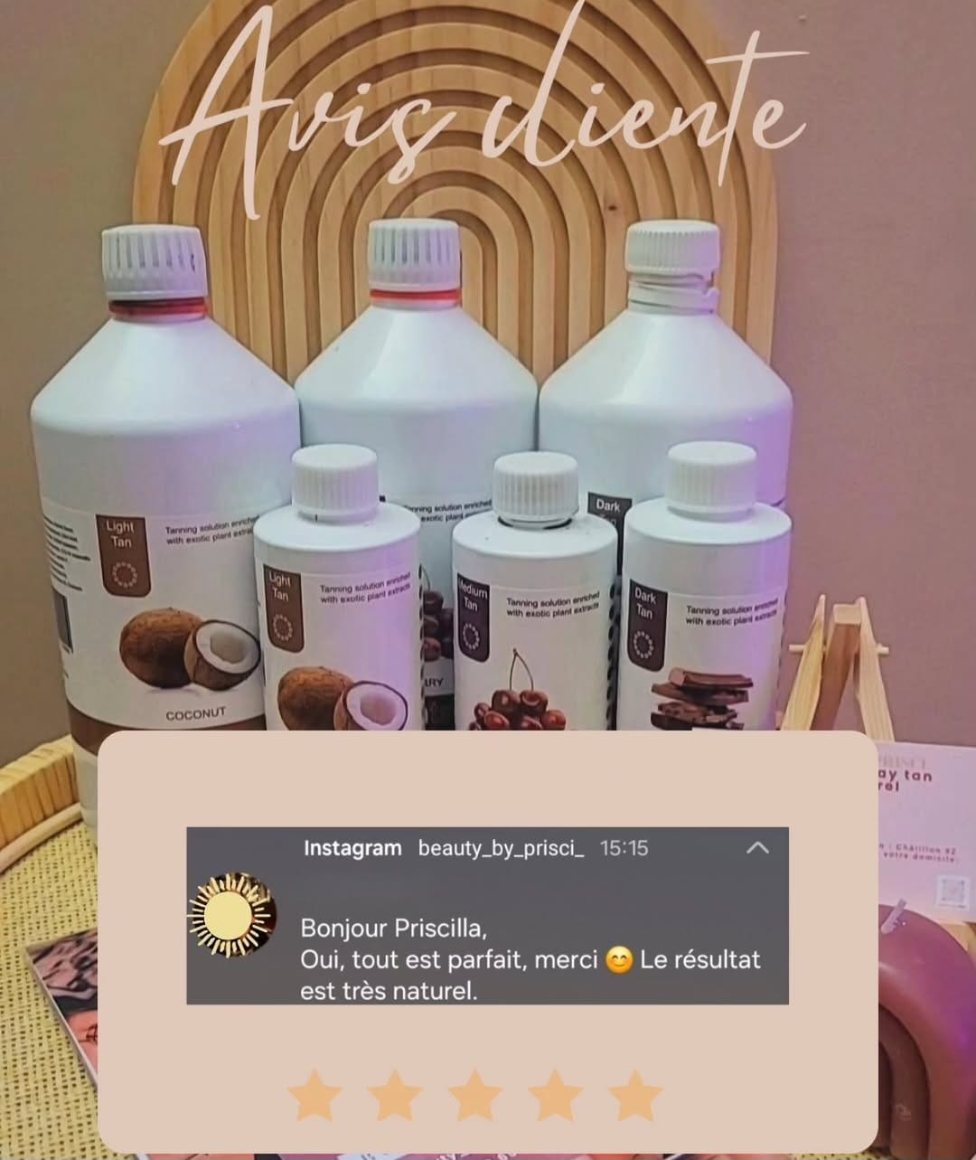 Avis Instagram sur un résultat naturel